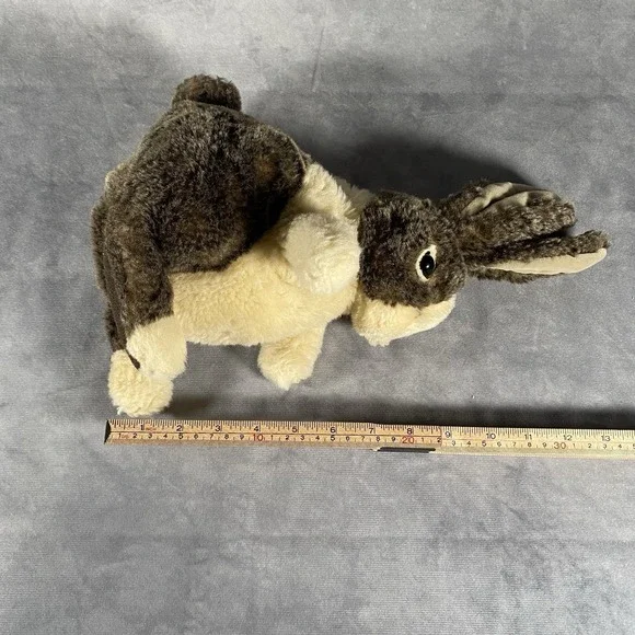 Folkmanis Dutch Rabbit Hand Puppet Brown Cream Plush Stuffed Animal Bunny 2011 - Picture 9 of 9